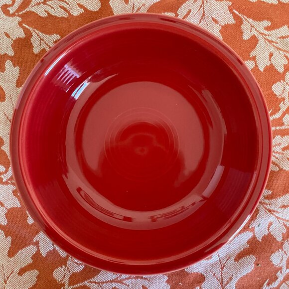 1 Scarlet Red FIESTAWARE Bowl | 7" W x 2" H | Cereal/ Soup/Salad BOWL | EUC - Picture 1 of 5